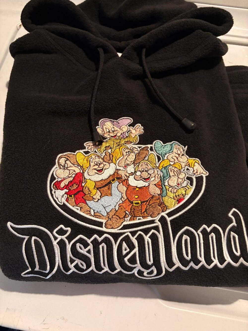 Disney Fleece Hoodie Disneyland 7 Dwarfs Size M
